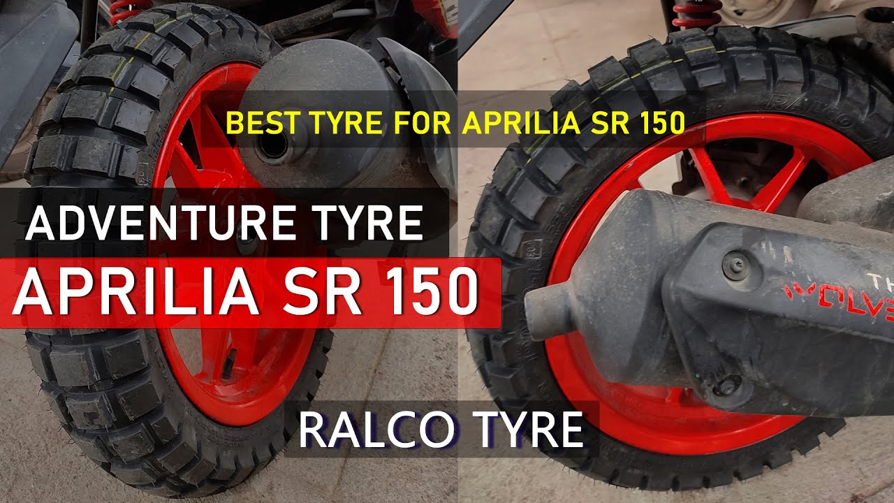 ADVENTURE TYRES ON APRILIA SR150 | HOW TO CHANGE TYRE OF APRILIA SR 150 | DIY VIDEO
