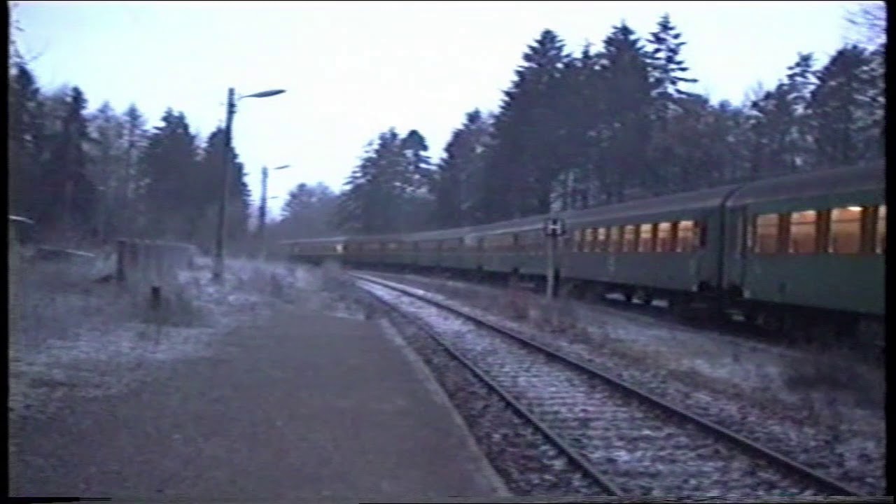 Abschiedsfahrten auf der Kanonenbahn Leinefelde – Geismar  am 30. und 31.12.1992