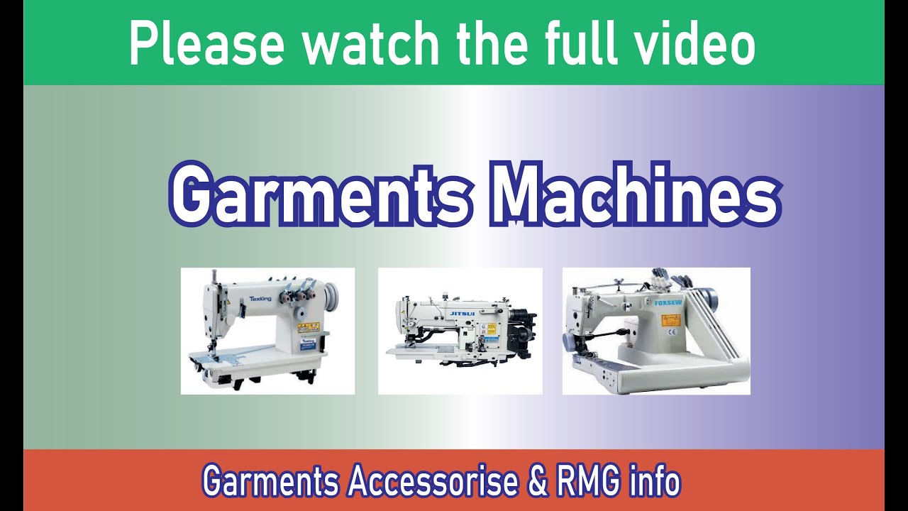 How many garments sewing related machines?