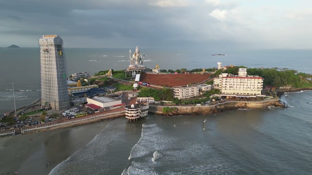 #murudeshwarshivastatue  #murudeshwartemple #drone