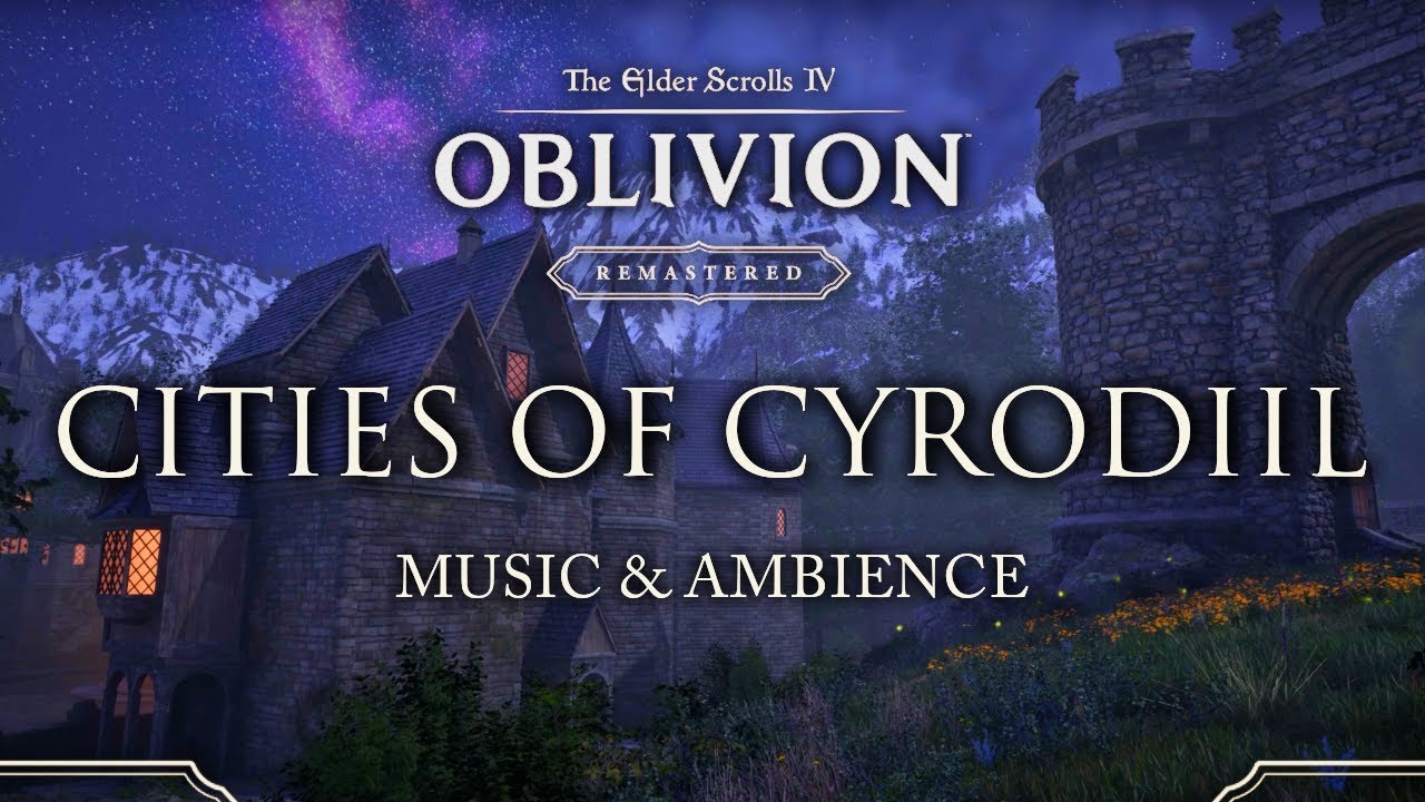The Cities of Cyrodiil | Oblivion Remastered City Music & Ambience | 3 Hours