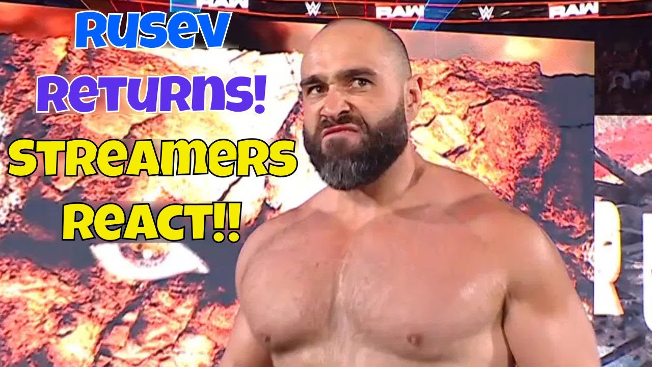 Реакция стримеров! Возвращение Русева!! #wrestlemania!! #wwe #wweraw #rusevday