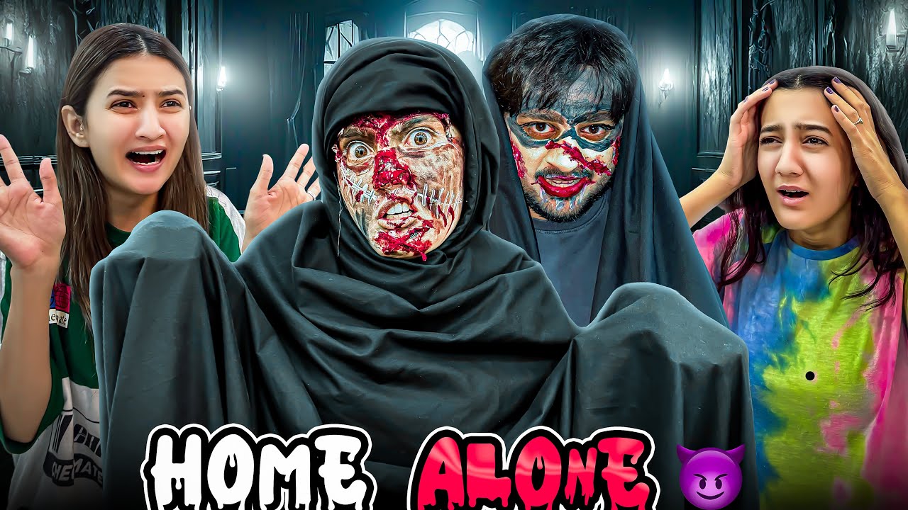 HOME ALONE HORROR PRANK WITH HIRA & RABIA 🧟‍♀️🧟‍♂️ | Hira Rona Lag Gai 😂 | Sistrology