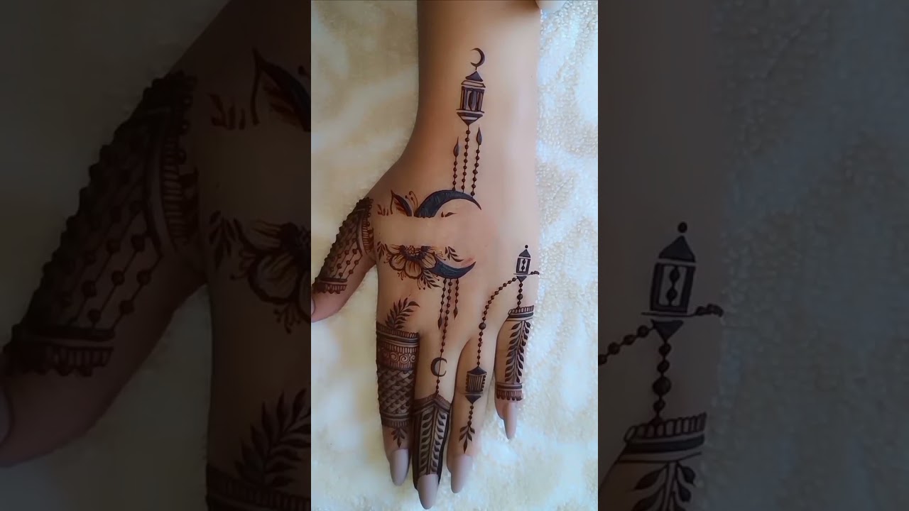 Ramadan Mubarak mehndi design is live| Eid Mehndi Design