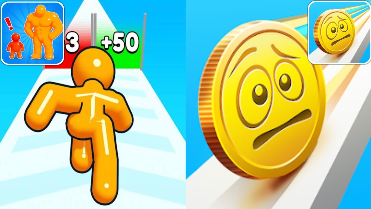 Tall Man Run vs Coin Rush - Max Levels Unlocked Speedrun Gameplay