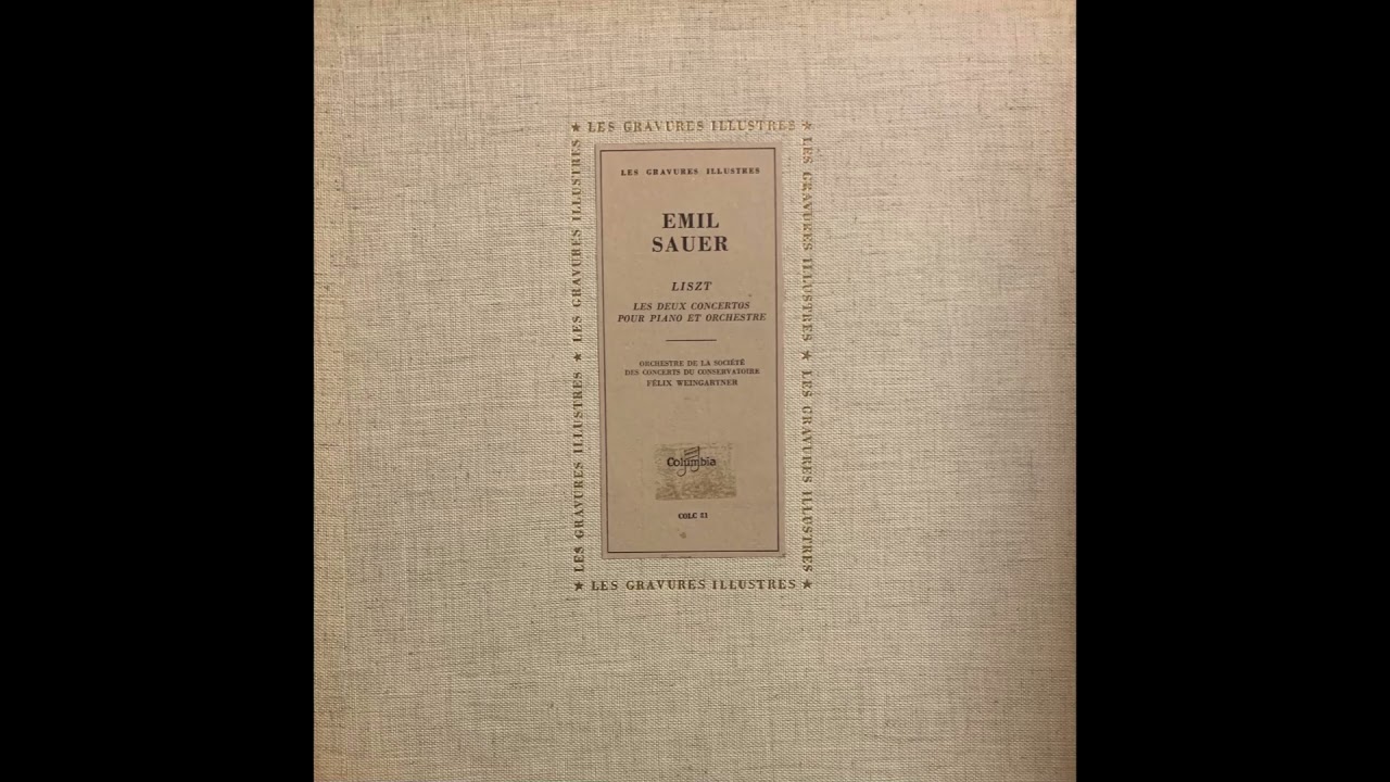 Emil Sauer plays Franz Liszt Piano Concerto No. 2 (1938) New Transfer