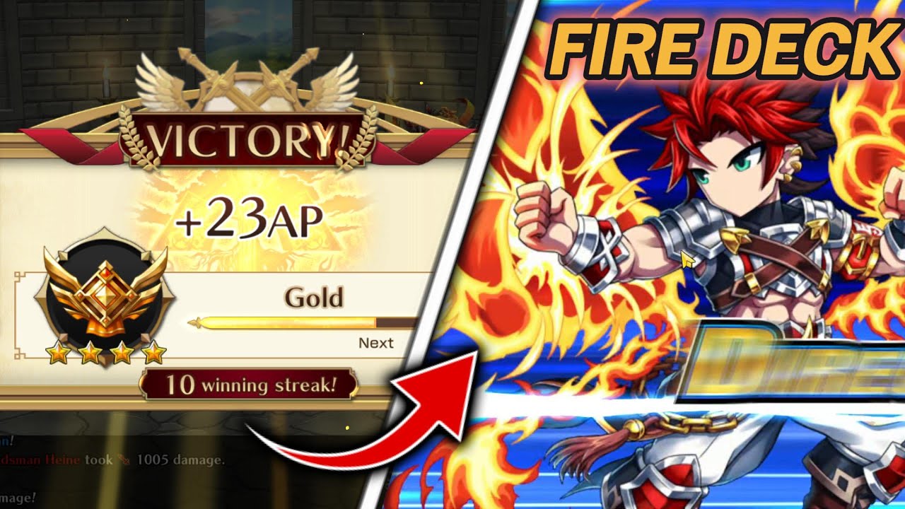 BEST FIRE DECK COMBO FOR RANKED - Brave Frontier Versus
