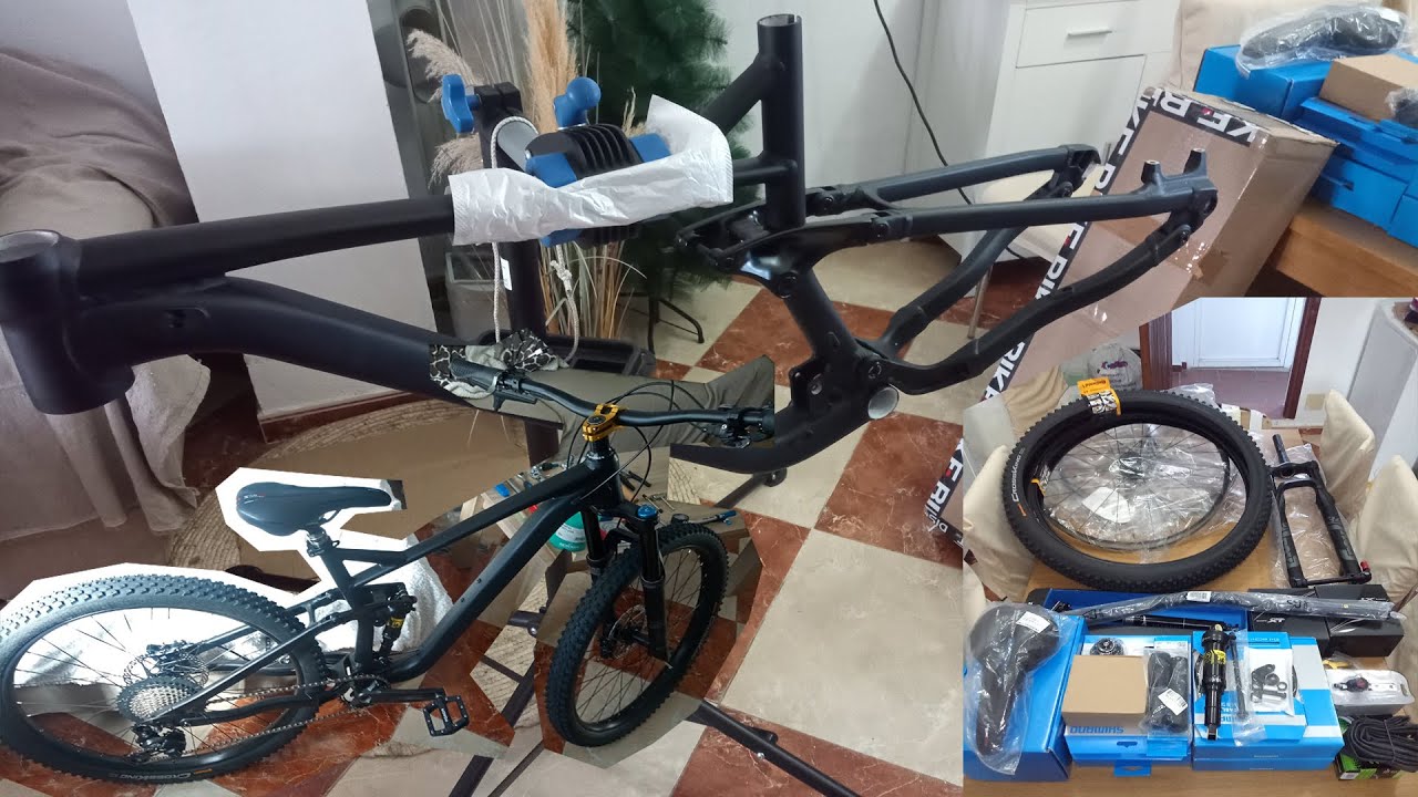 6 PROYECTO BICI PERSONALIZADA CUADRO ALIEXPRESS - FULL SHIMANO XT - FOX SUSPENSION