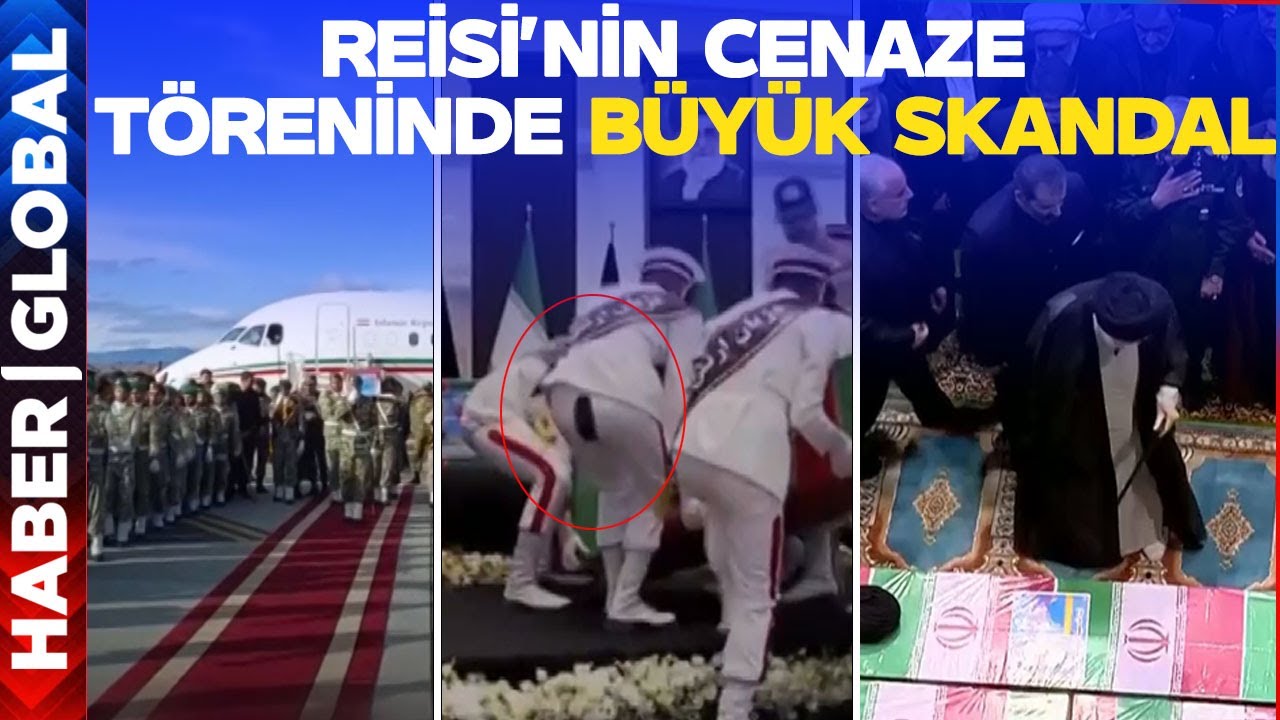 Reisi'nin Cenaze Töreninde Büyük Skandal! Askerin Pantolonu Yırtıldı, Ordu Uygun Adım Yürüyemedi