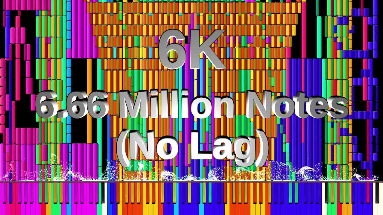 Black MIDI - 6K 6.66 Million Notes (No Lag)
