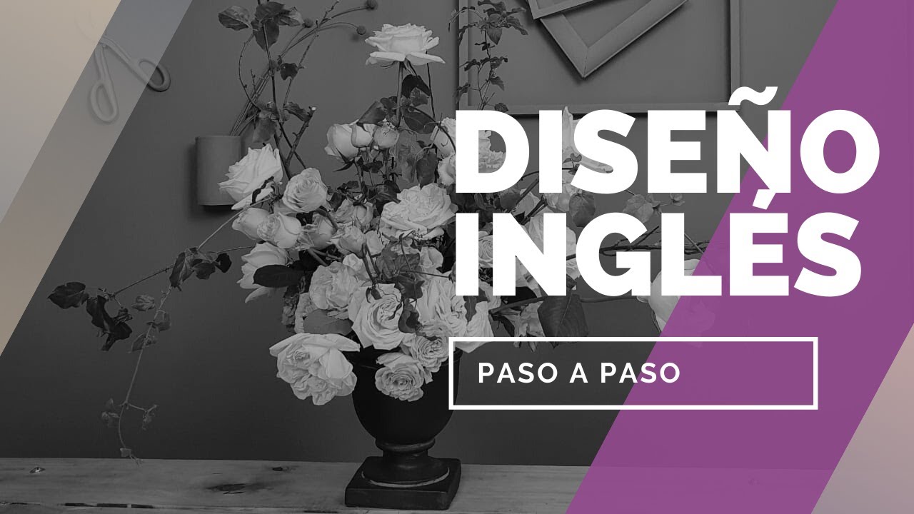 Cómo hacer un arreglo floral estilo inglés / Arreglo floral elegante /  Diseño floral