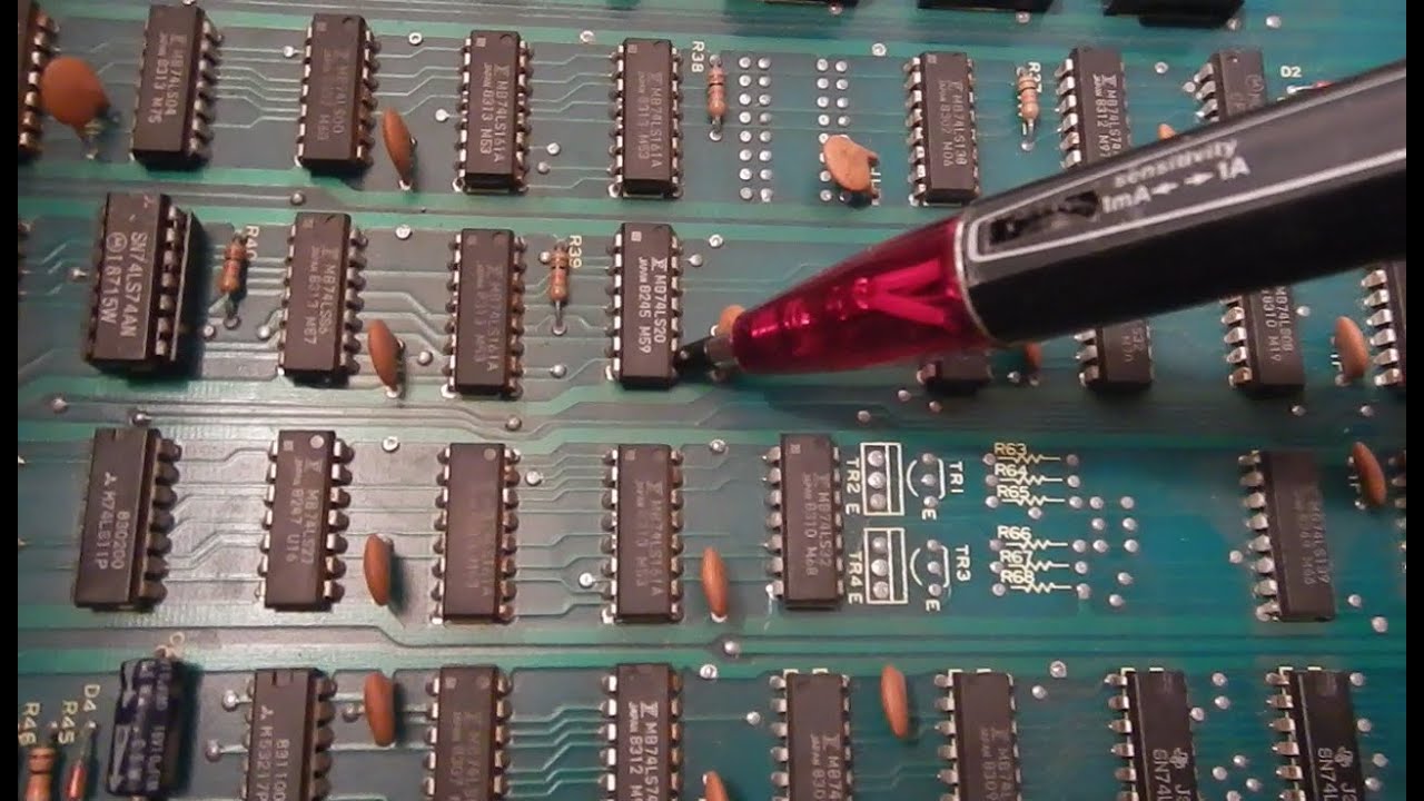 Galaga (gallag bootleg) arcade repair: The "Fujitsu TTL disease".