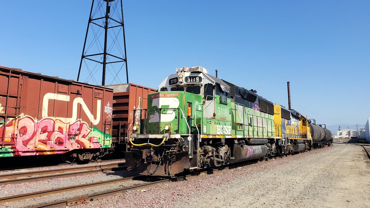 [HD] BNSF Malabar Jobs with Santa Fe & BN Power in Vernon, CA