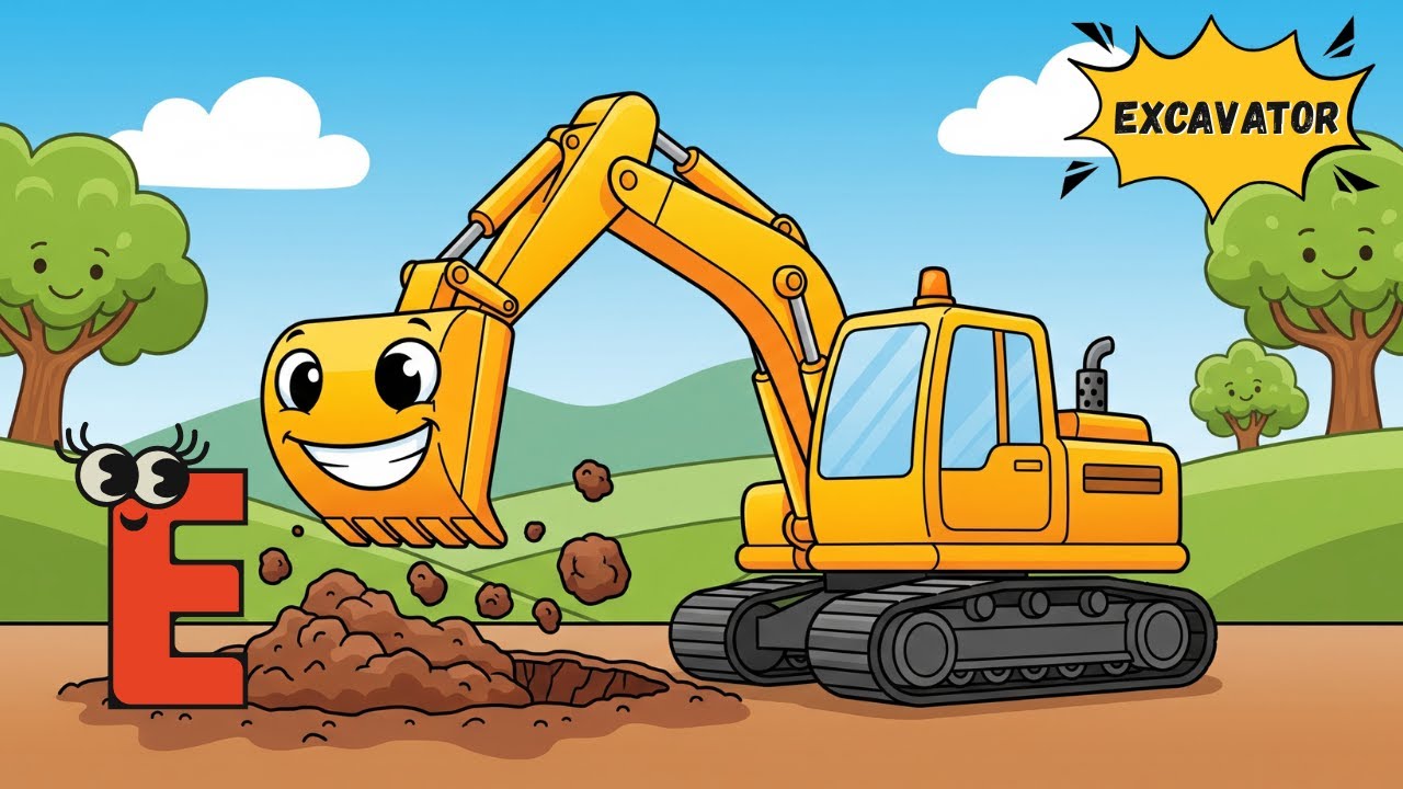 🚗 Песня про машины для детей | Изучаем машины от А до Я с помощью весёлых звуков! 🚜 | Energypac K...