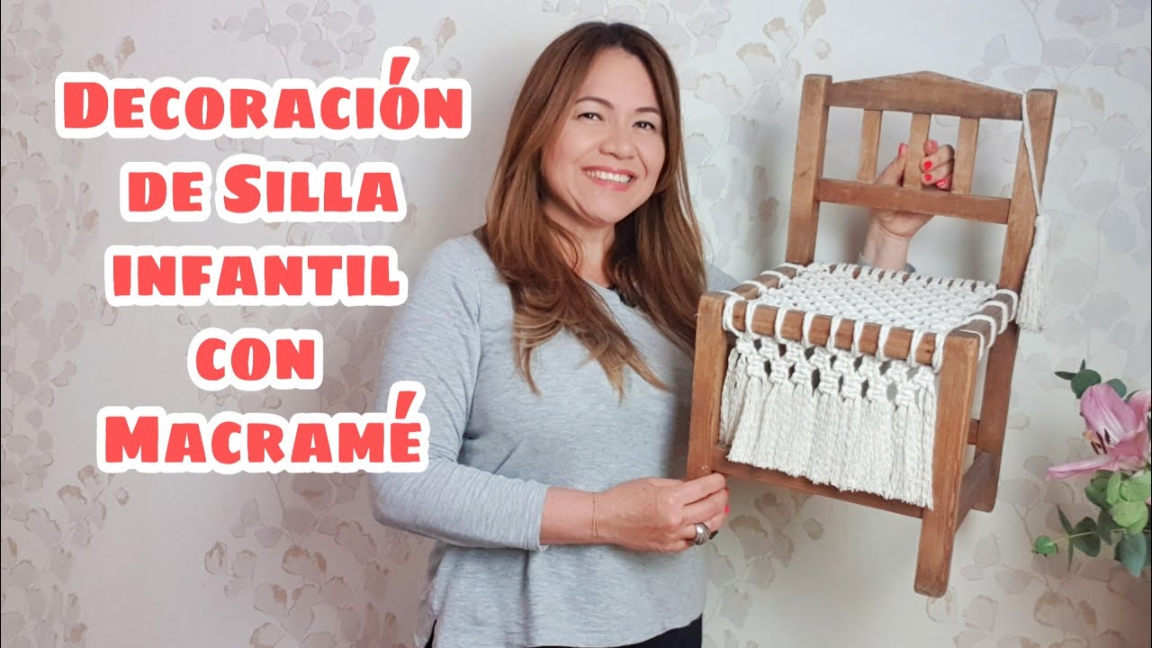 Decoración de Silla con Macramé