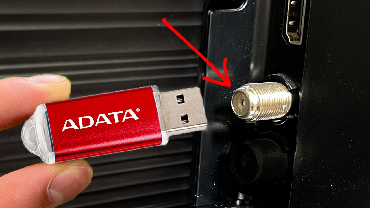 Insert a USB drive into your TV and watch all the world's channels! Satellite TV!