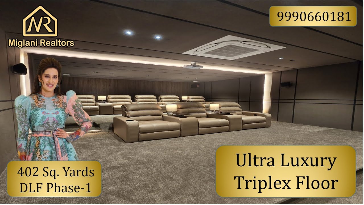 Builder Floor in DLF Phase 1 Gurgaon | 5 BHK Ultra Luxury Triplex Builder Floor Tour