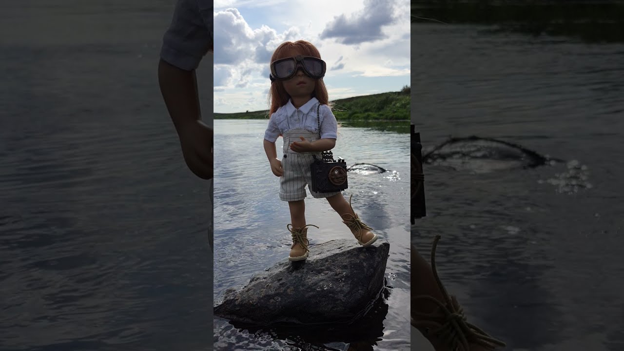 Minouche doll Maria by Sylvia Natterer, Volga river