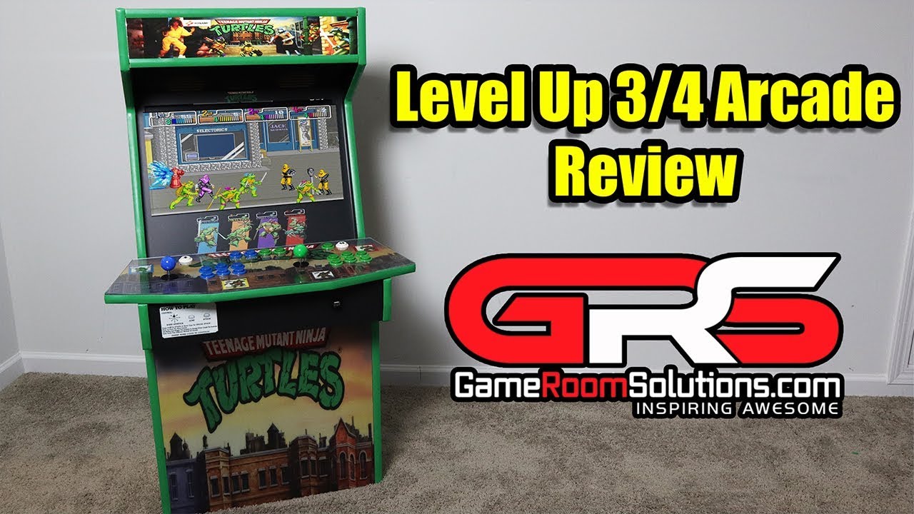 Level Up 3/4 Size Arcade Review - Game Room Solutions 22 Inch Display 3/4 Cab