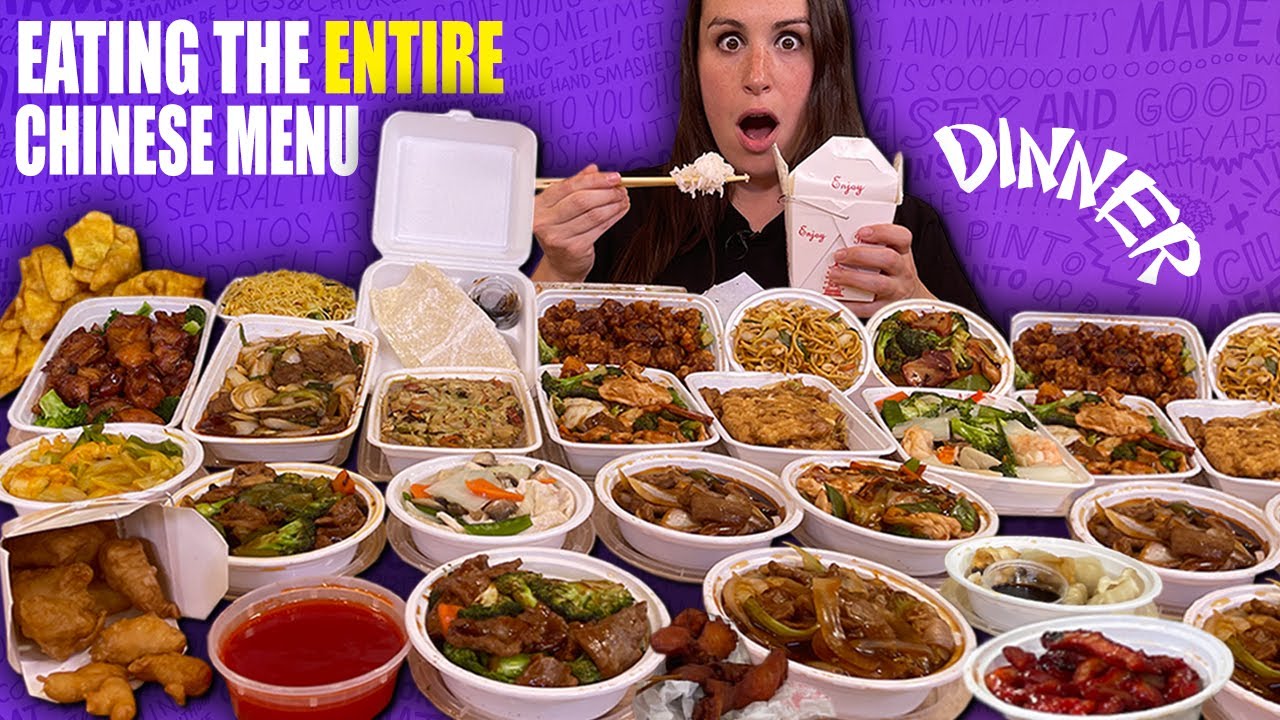 WE EAT The ENTIRE Chinese Food Menu 🥡