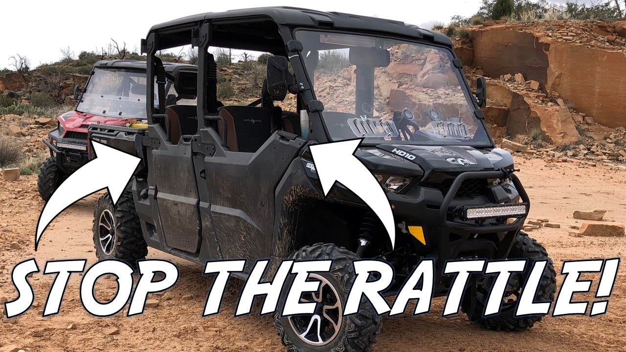 STOP THE RATTLING - DIY Rattle fix for your UTV Doors Can Am Defender