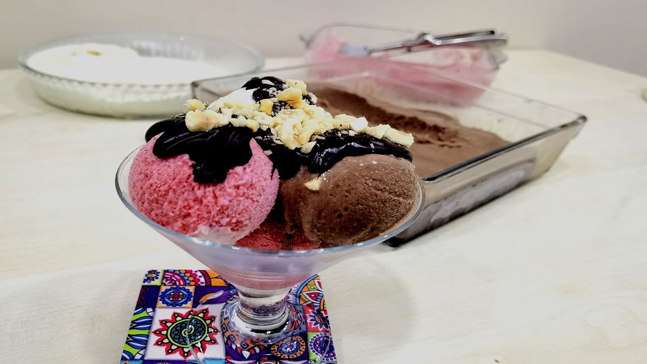 EVDE DONDURMA TARİFİ💓MARAŞ DONDURMASI LEZZETİNDE ÇİKOLATALI SADE ÇİLEKLİ DONDURMA TARİFİ😋😋😋