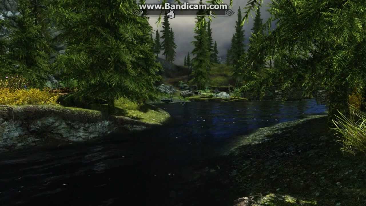 Skyrim High Graphics Flusswald