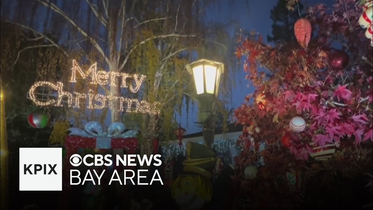 San Carlos's Eucalyptus Avenue holiday lights display draws crowds
