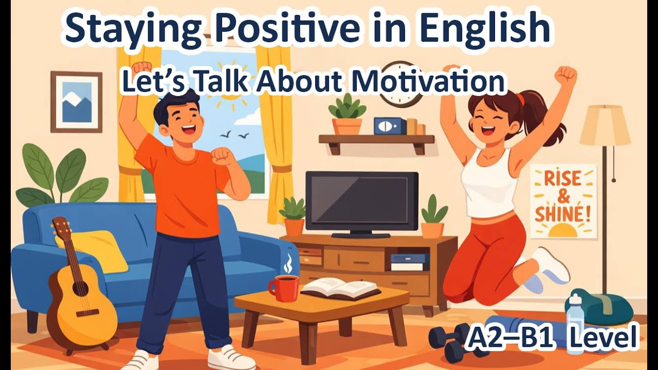 Let’s Talk About Motivation | Staying Positive in English | A2 – B1 Level