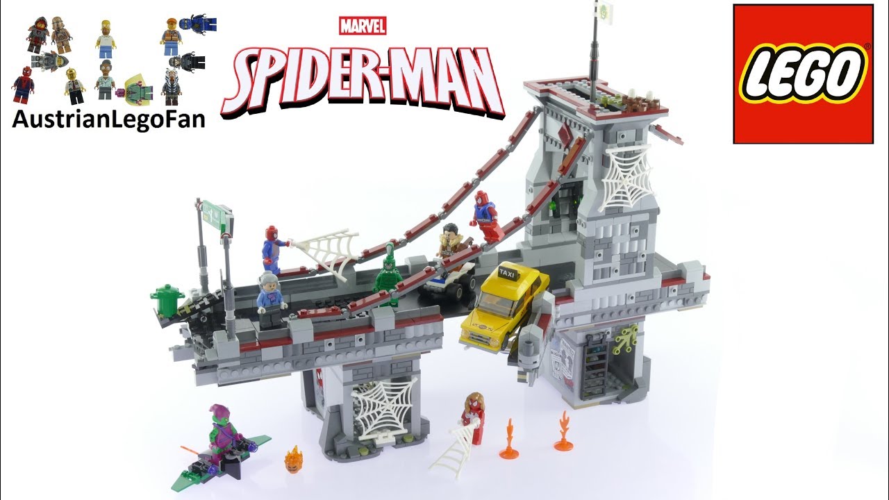 Lego SpiderMan 76057 Spider-Man Web Warriors Ultimate Bridge Battle - Lego Speed Build Review