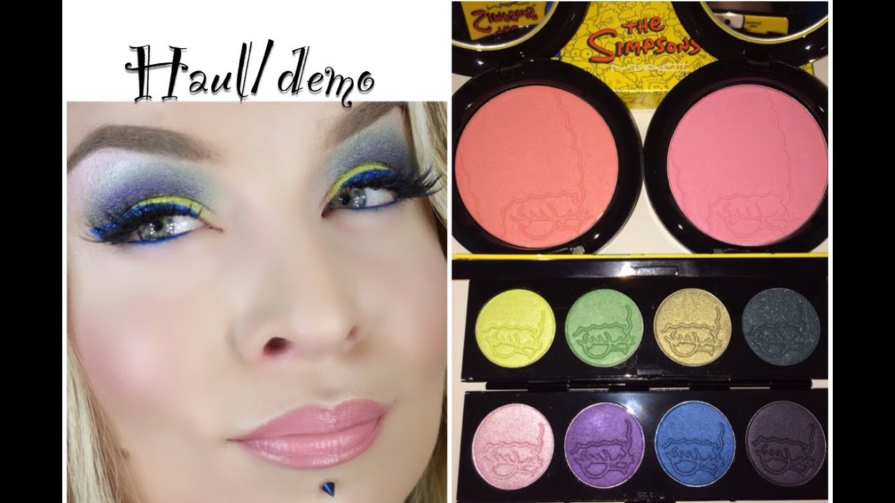 Haul : Demo/Look : MAC The Simpsons Makeup Collection