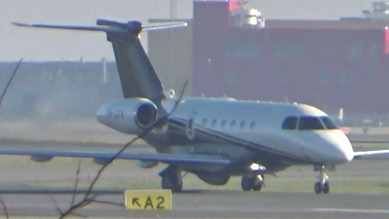Flexjet Embraer Praetor 600 9H-LFX Taking Off From Copenhagen Kastrup Airport