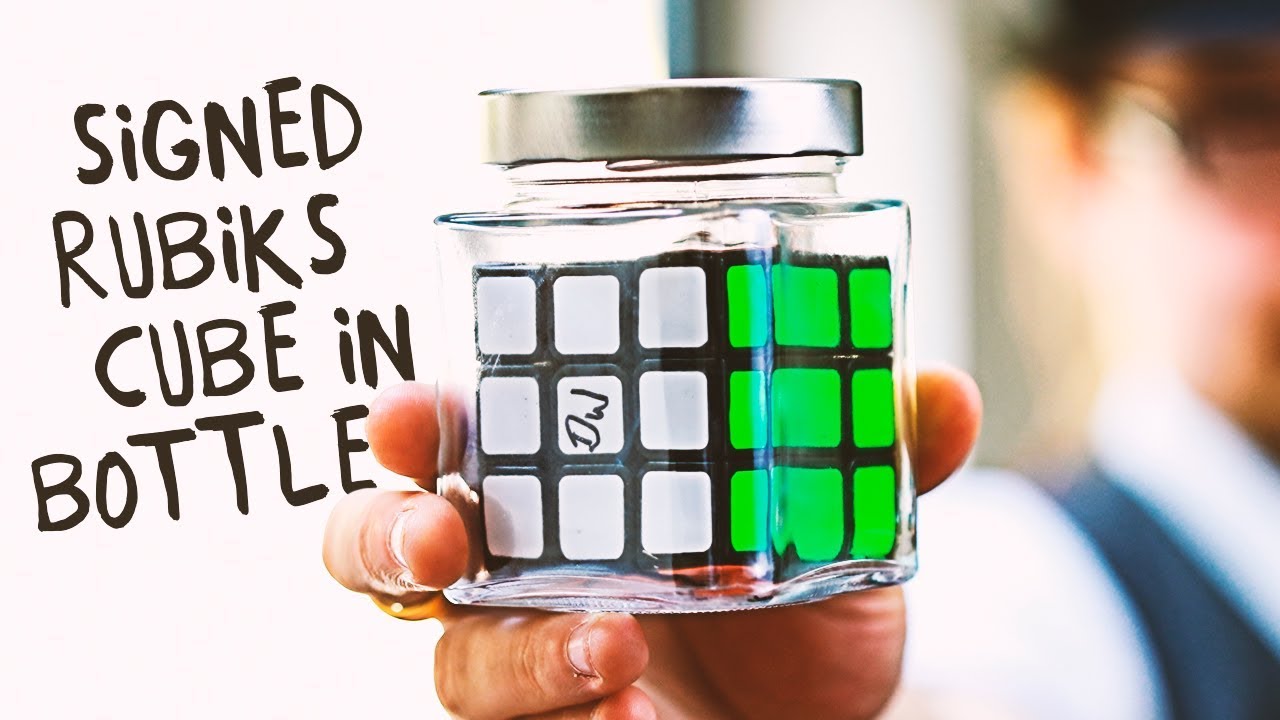 Put a signed Rubiks Cube in a bottle - Kieron Johnson's ISOLATED