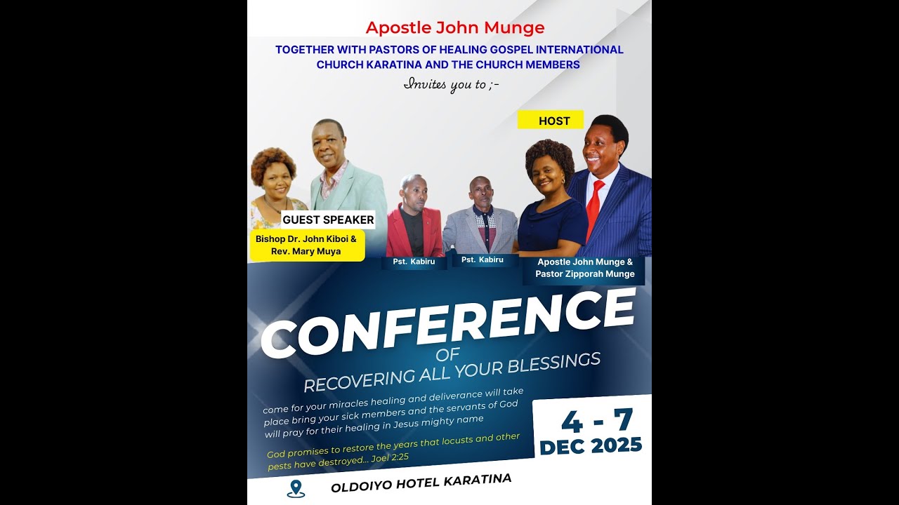 Conference Day3 part 1 with Bishop Dr. John Kiboi of Healing Gospel international Church