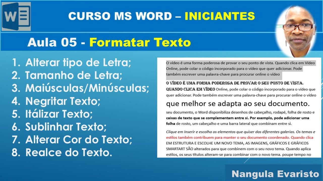 Como Formatar Texto no Ms Word