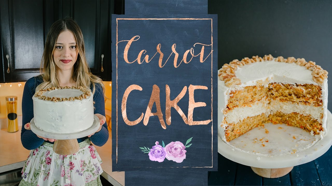 CARROT CAKE (Bolo de cenoura estilo americano)