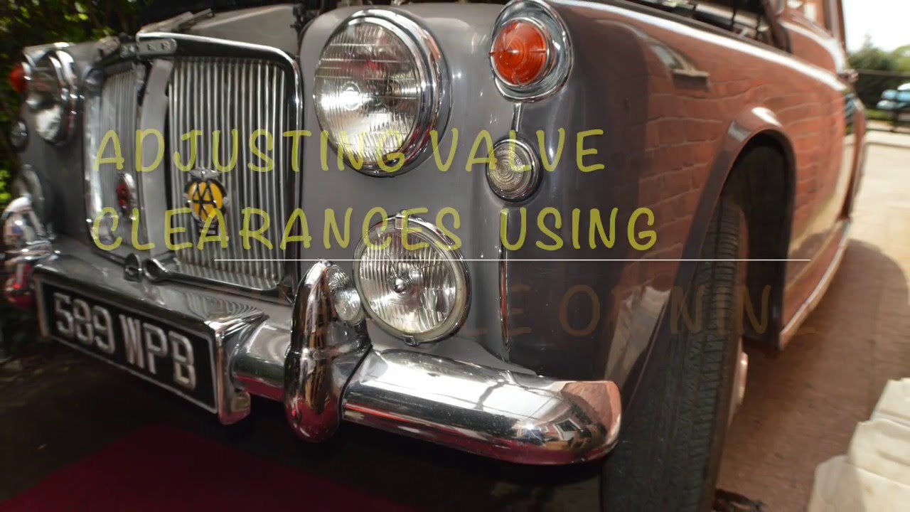 Classic Car adjust valve clearances using the rule of nine 9 tappets