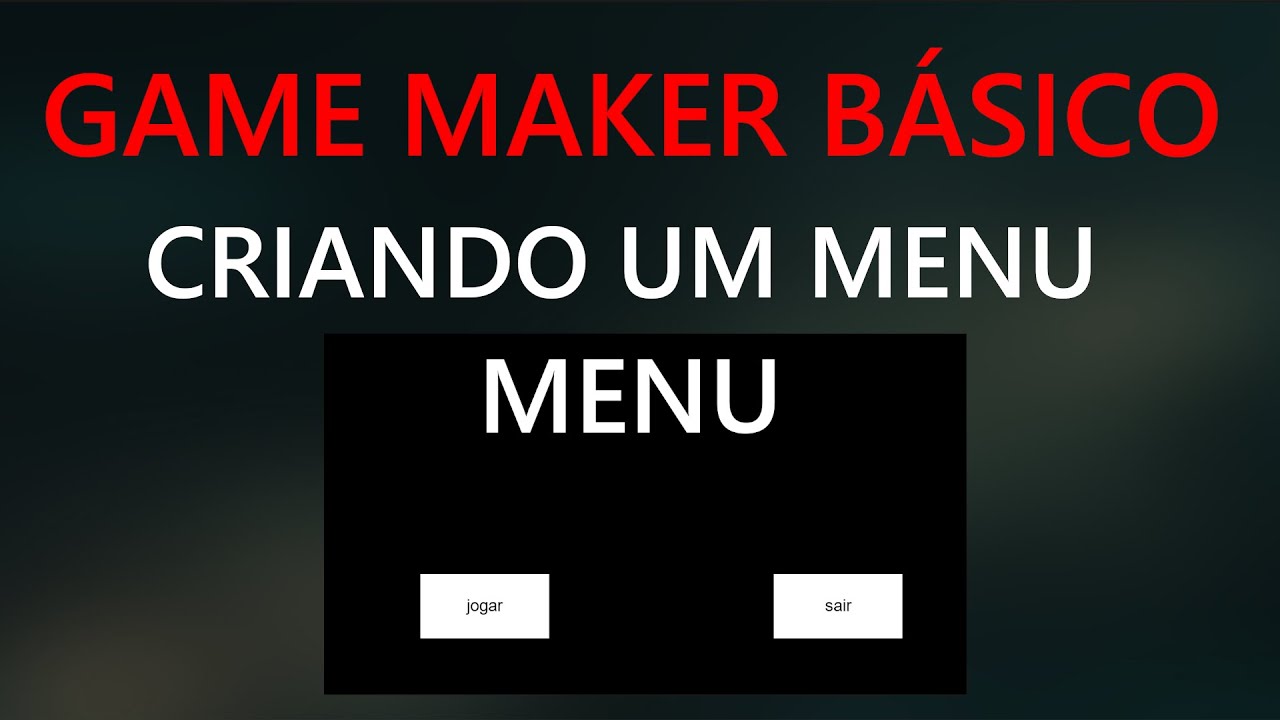 Criando um Menu no Game Maker Studio 2