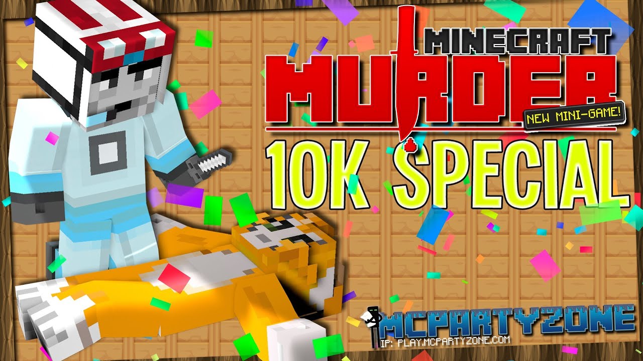 Minecraft Murder - SuperSips39 on the loose! (with AshDubh, Squid & Stampy) 10K SUBS SPECIAL #1