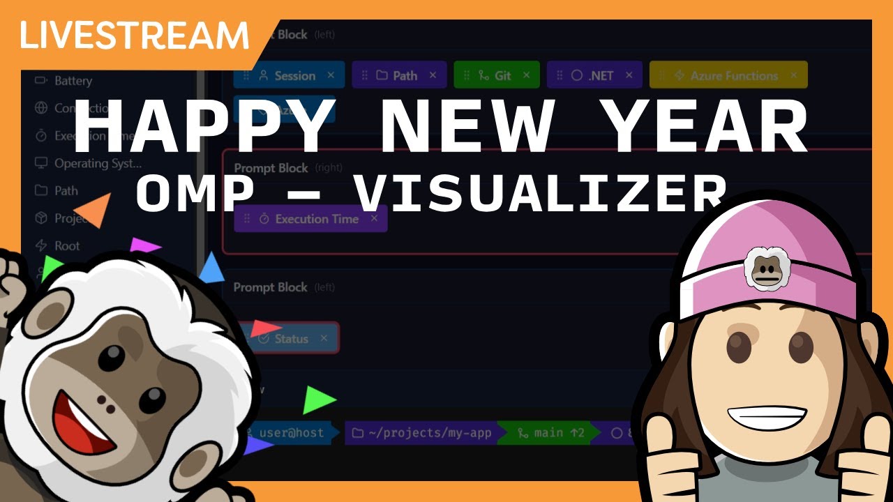 Live Coding - Oh My Posh - Visual Configurator! Hello 2026! Let's Go!
