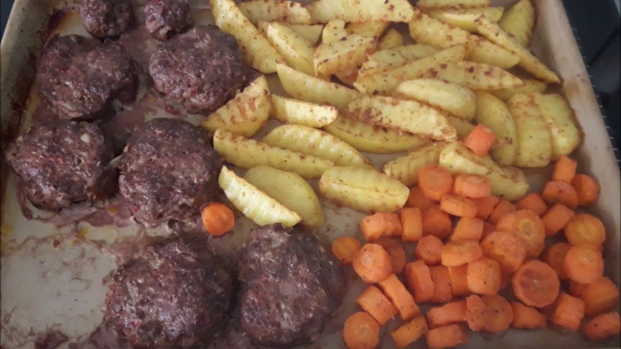 All in One, Frikadellen mit Kartoffeln und Möhren mit Pampered Chef®