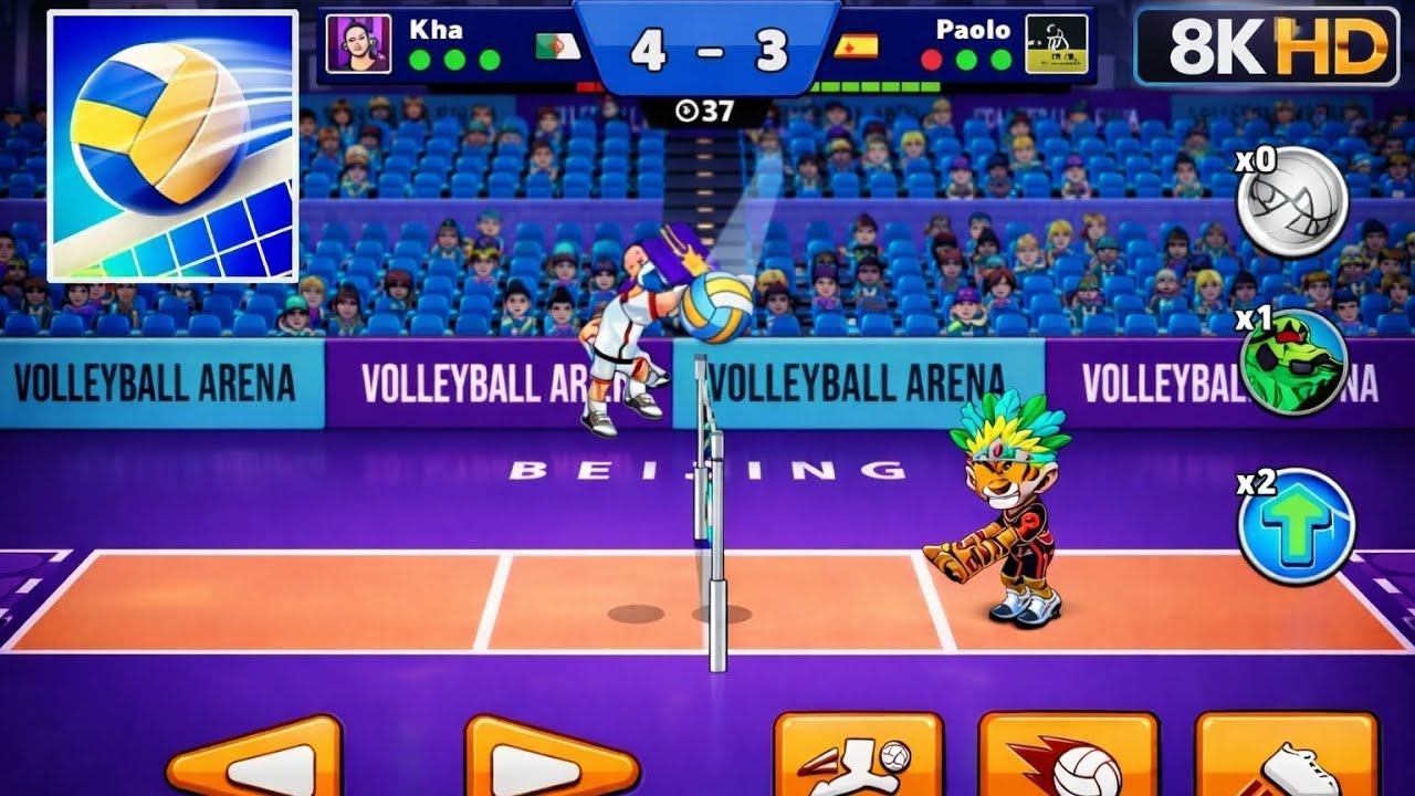Volleyball Arena Pro Match 🔥 | Last Point Thriller Gameplay 😱#VolleyballArena #VolleyballGame