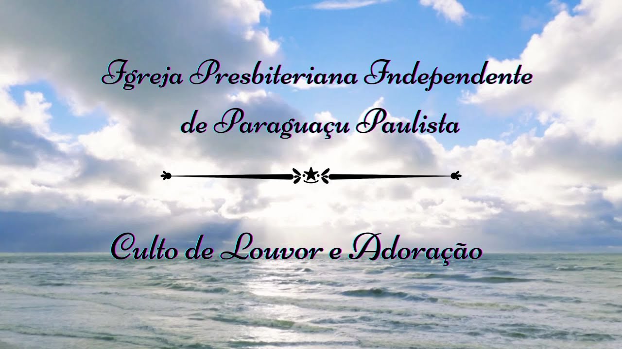 Transmissão ao vivo de IPI Paraguaçu Paulista - Culto de Louvor e Adoração a Deus - 04/01/2026