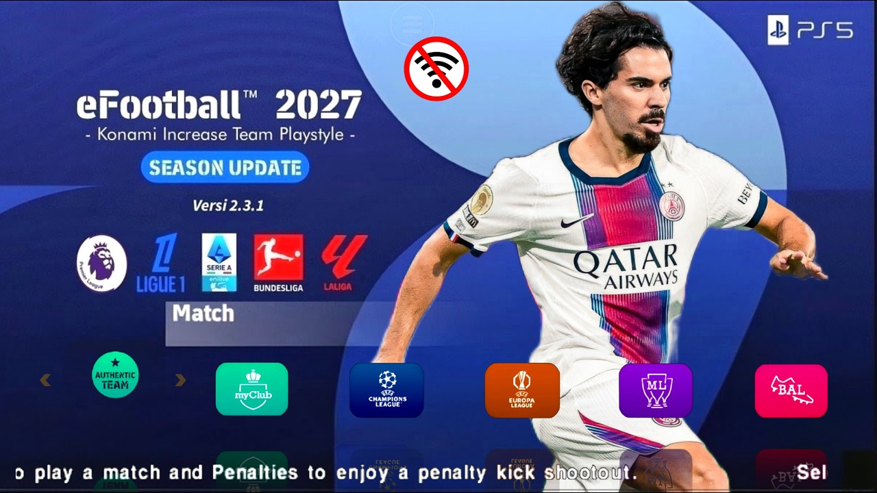 eFootball PES 2027 PPSSPP Android Offline ISO PES 27 PSP полное обновление, новые трансферы и фор...