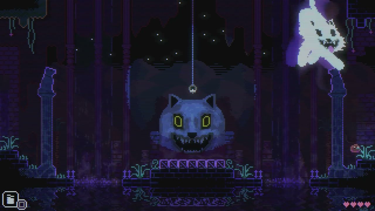 Animal Well - Ghost Cat/Ghost Dog Boss Battle (Fastest Route)