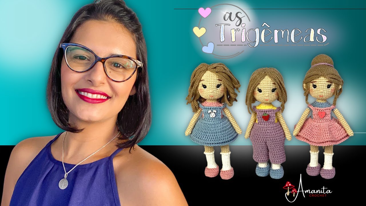 amigurumi ○∘∙ As trigêmeas | Amélia, Anastácia e Adelaide