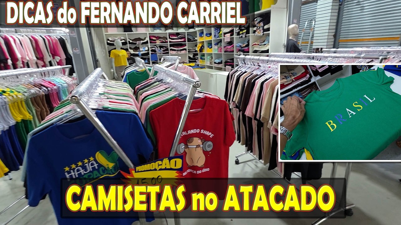 Camisetas no Atacado Brás