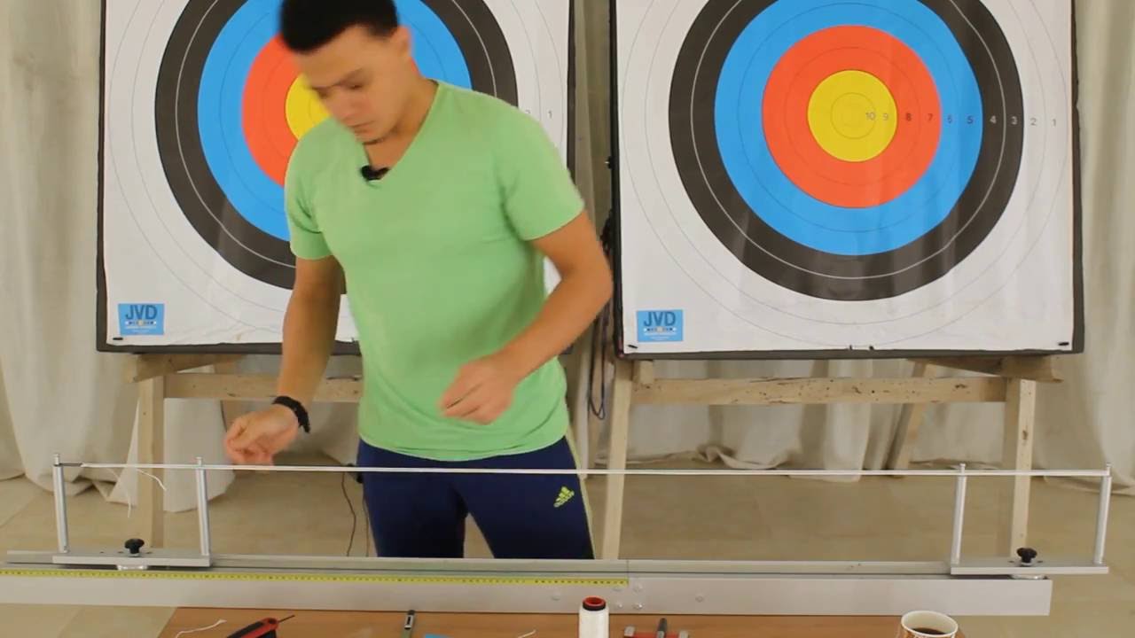 صناعة وتر قوس اولمبي ( قوس معكوف ) 3 HOW TO MADE STRING FOR RECURVE BOW