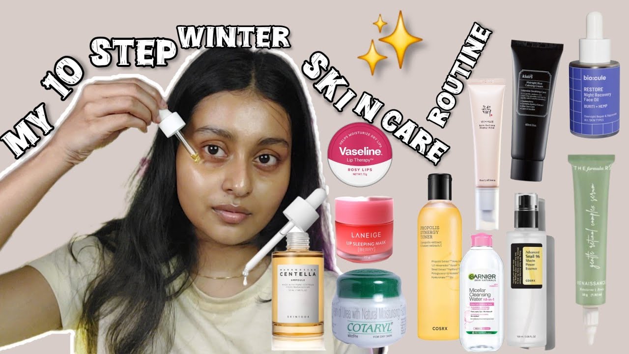 My 10 step Winter Nighttime Skincare Routine for Ultimate GLOW✨️ #unsponsored