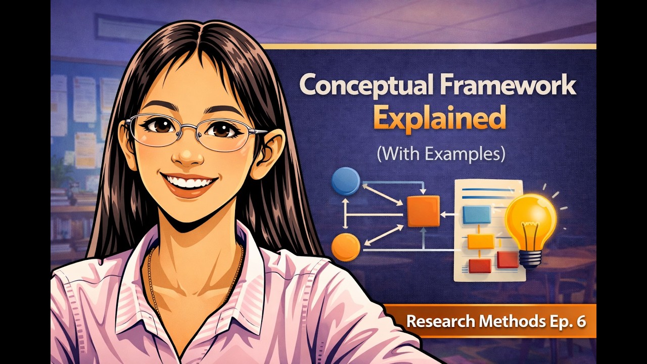 Research Methods Ep. 6: Conceptual Framework and Variables | Prof LJ Learning Hub